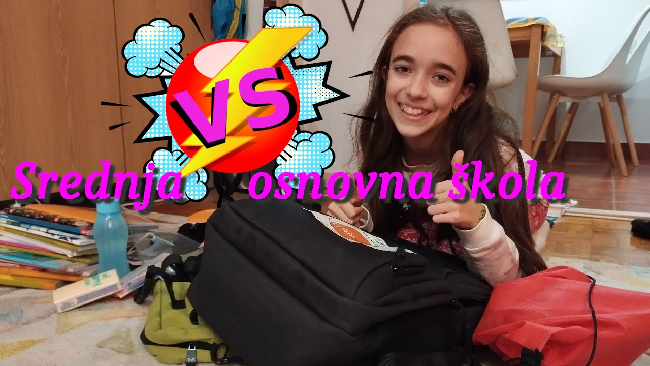 Školska torba u osnovnoj VS srednjoj školi