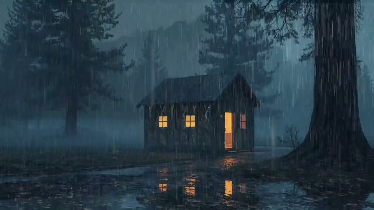 Goodbye Insomnia With Heavy Rain Sound | Very Heavy Rain for SLEEP - Reduce Stress, Relax, ASMR