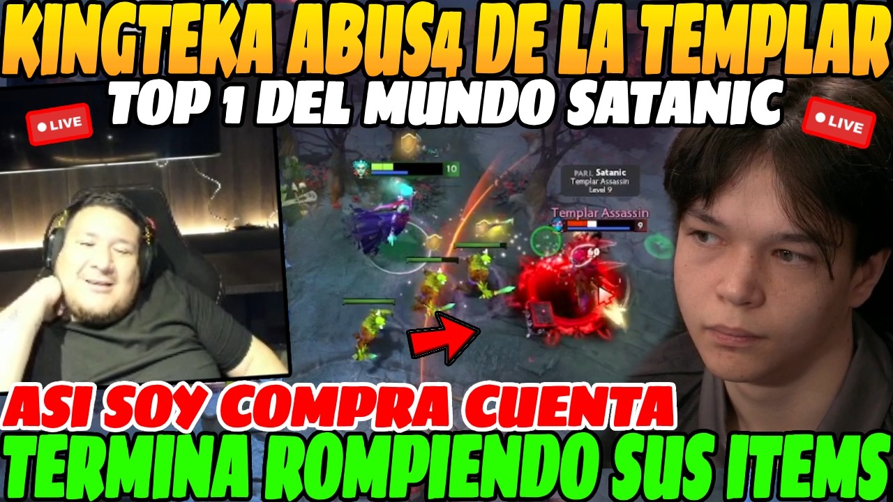 😲Kingteka ABUS4 de la TEMPLAR top 1 SATANIC😲| Si gano me REGRESO a LIMA, Termina ROMPIENDO sus ITEMS