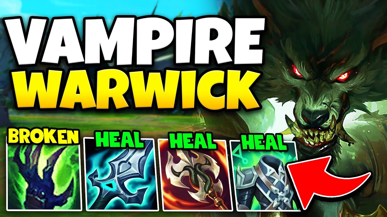 THIS LIFESTEAL WARWICK BUILD SHOULD BE BANNED BY RIOT! (HEAL TO FULL EVERY AUTO)
