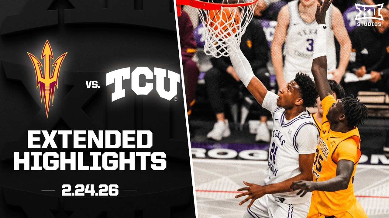 Arizona State vs. TCU Extended Highlights | 2025-26 Big 12 Men's Basketball