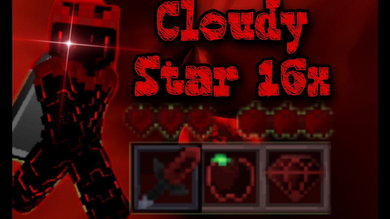 Cloudy star 16x - 100 subs texture pack release