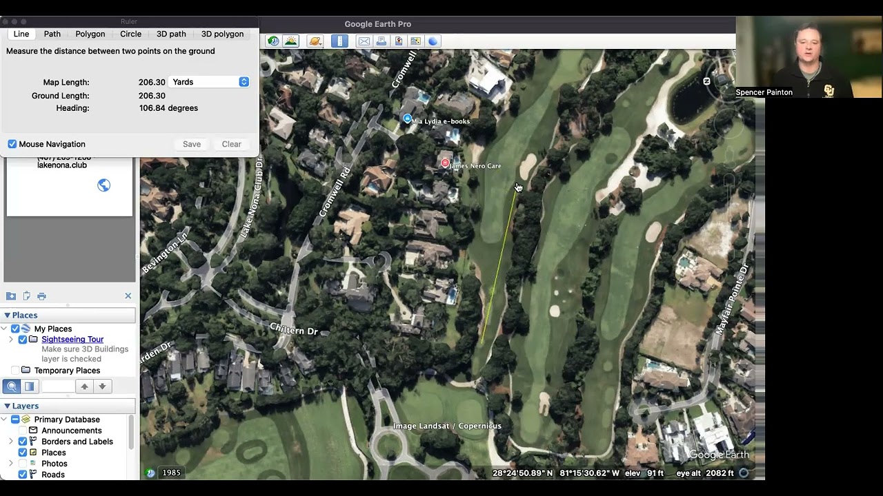 How To Use Google Earth to Map a Golf Course - BASICS