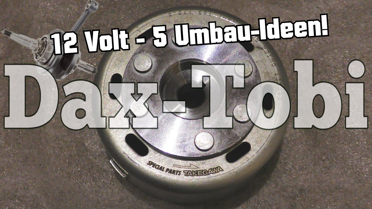 Honda Dax ST50G: 5 Arten der Umrüstung auf 12V-Elektrik: Lichtmaschine & -Grundplatte  Dax-Tobi 117