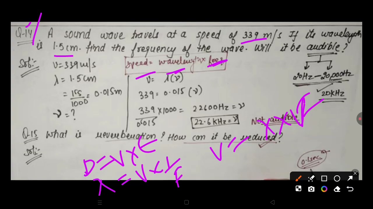 Question answer of sound part II
