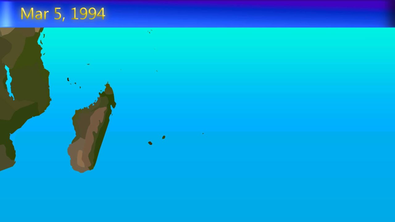 1993-94 Southwest Indian Ocean Cyclone Season Animation