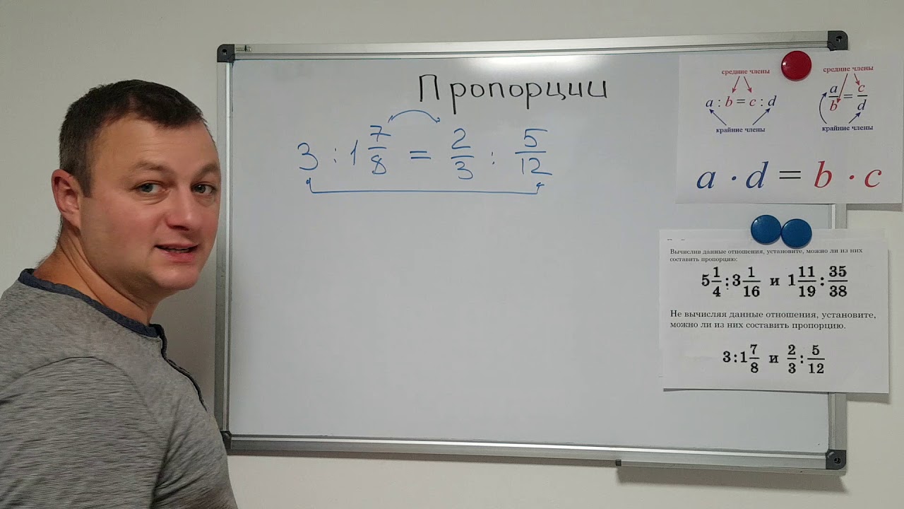 Математика 6 класс. Пропорции.