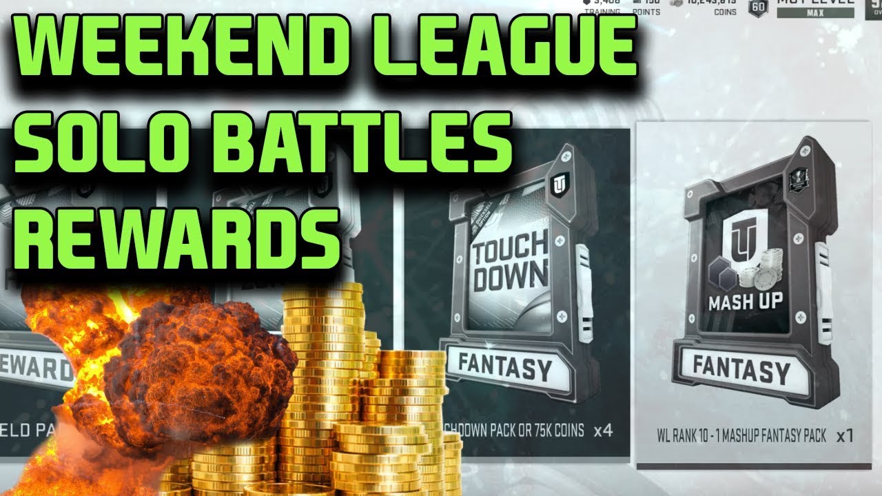 WEEKEND LEAGUE AND SOLO BATTLES BLITZ REWARDS | MADDEN 19 ULTIMATE TEAM