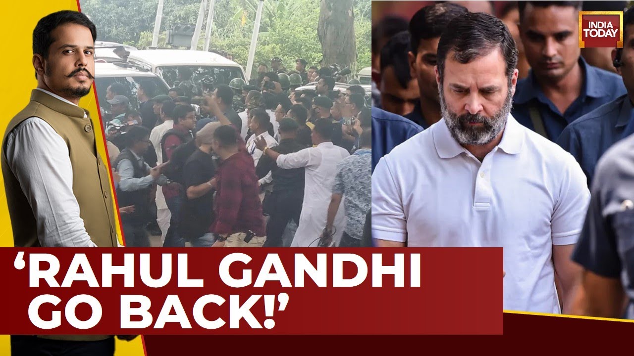 Manipur Burns Ground Report | Rahul Gandhi Pushed Back, Tear Gas Shells Fired At Protesters