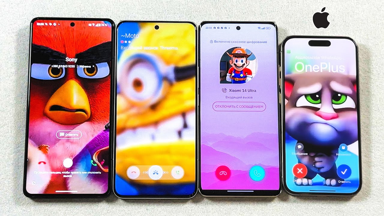 Orange Phone, Threema, Teleguard, WhatsApp ASUS Zenfone 11U + Xiaomi 14U + Realme 12P + iPhone 15P