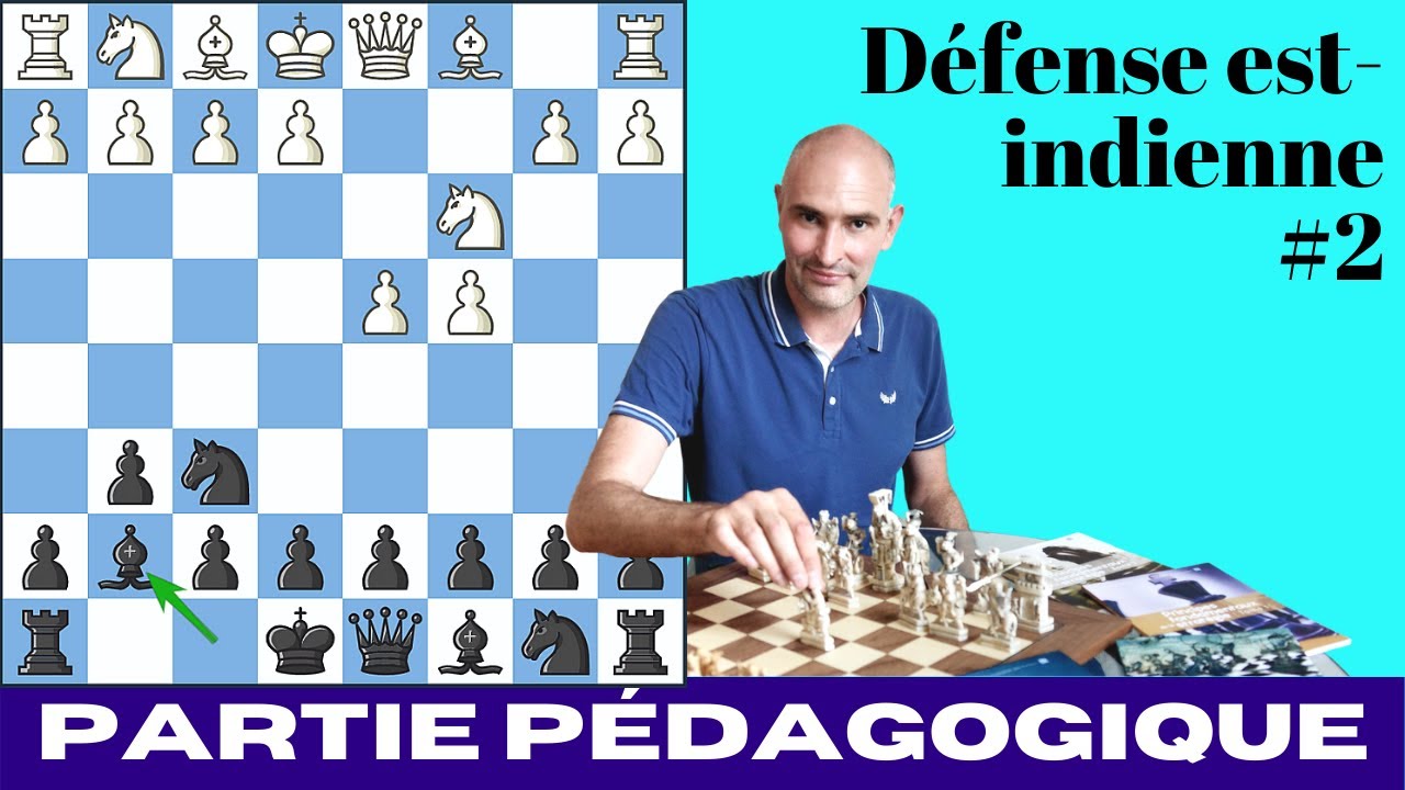 Défense est indienne (2) : Partie d'échecs pédagogique
