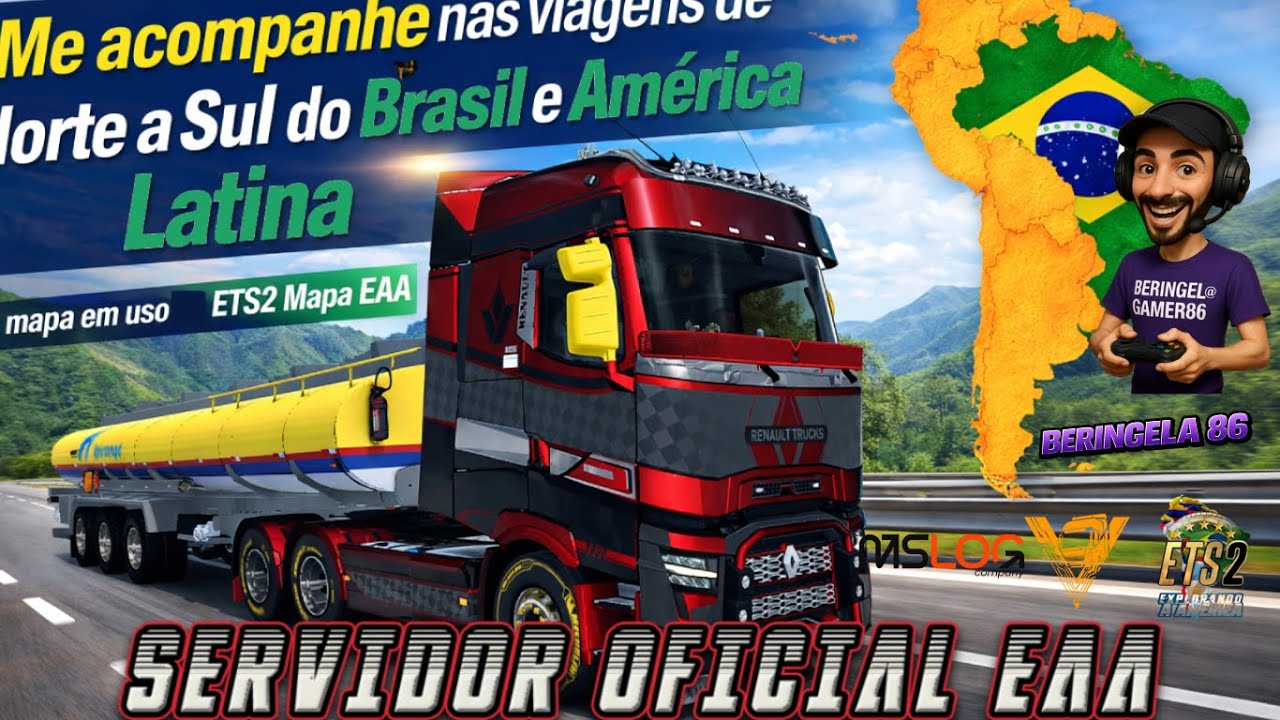 🔴AO VIVO AGORA!🔴Mapa EAA Servidor Oficial🔥 Me Acompanhe nas Viagens de Norte a Sul do Brasil!🔴
