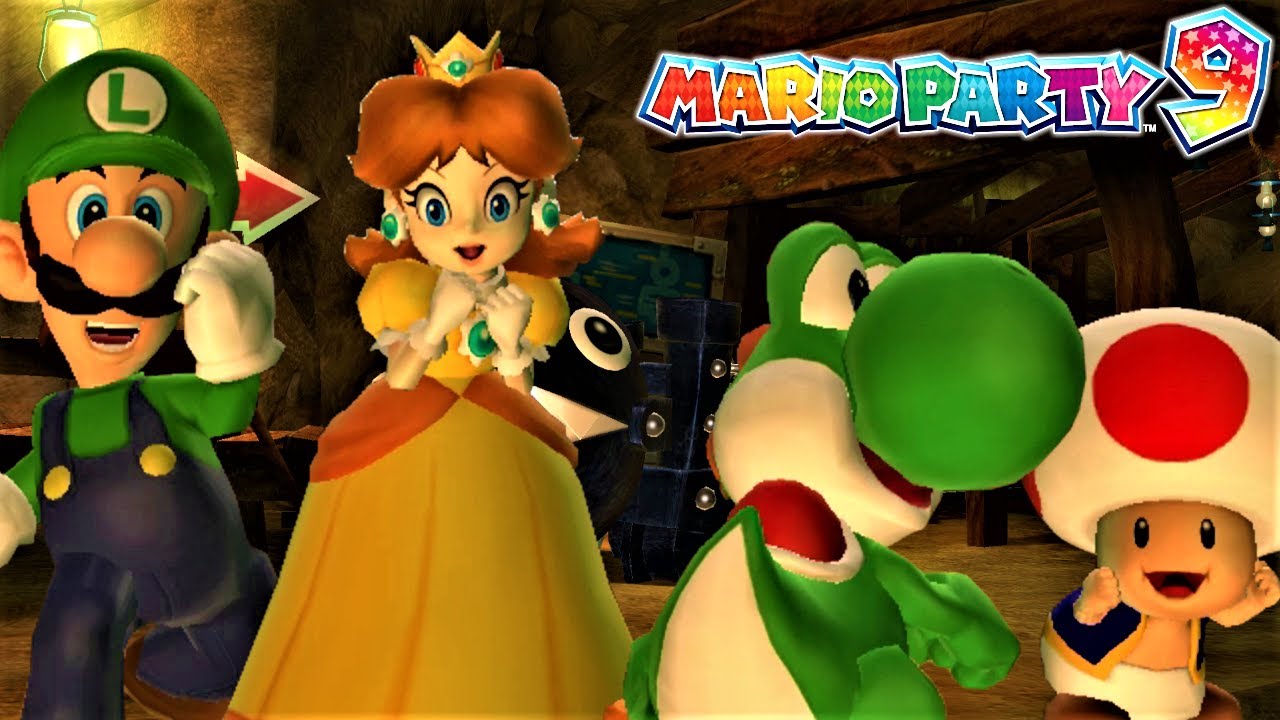 Mario Party 9 #22 - Magma Mine / Luigi vs Daisy vs Yoshi vs Toad (Master Difficulty)