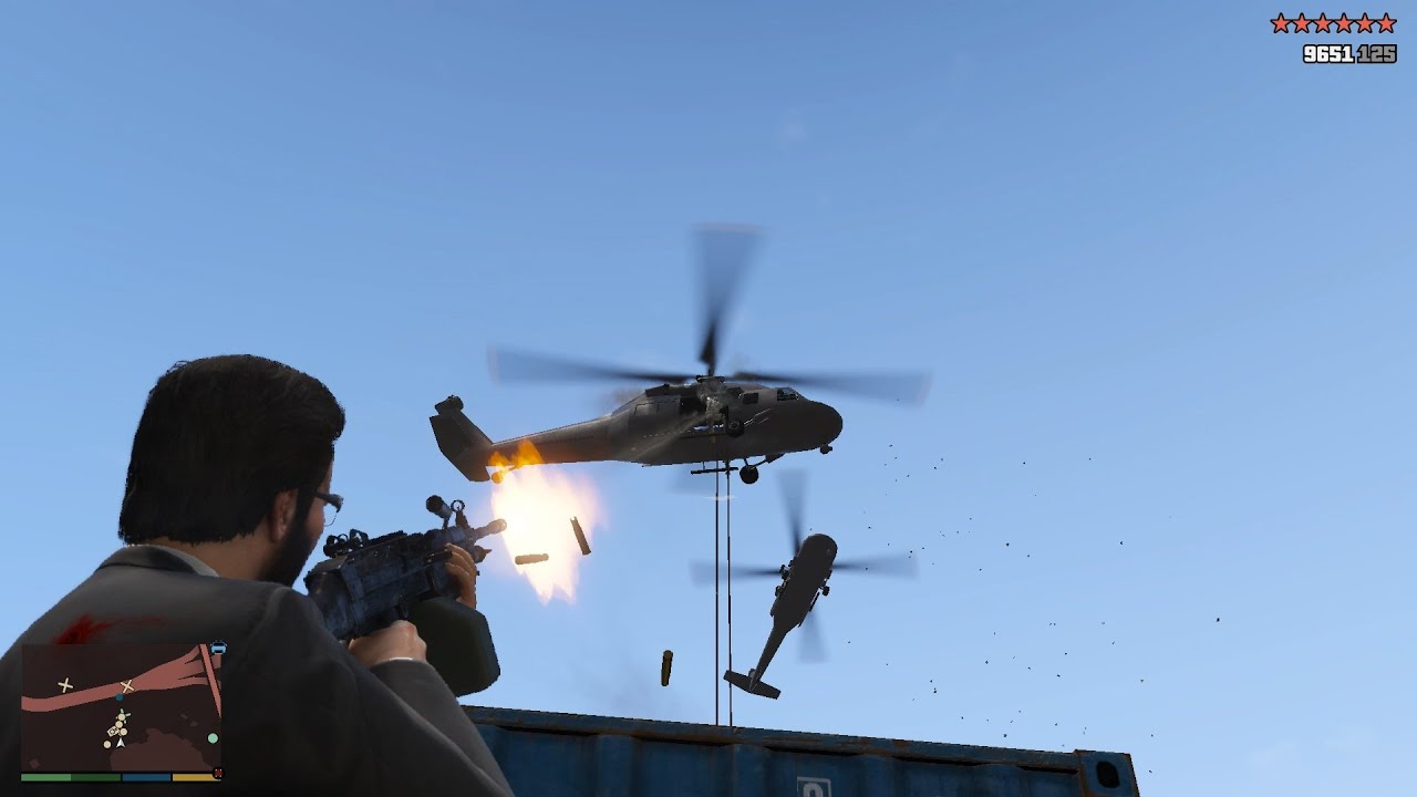 GTA 5 NOOSE Headquaters Attack + 10 Star Wanted Level Escape(RDE 4.0.1)