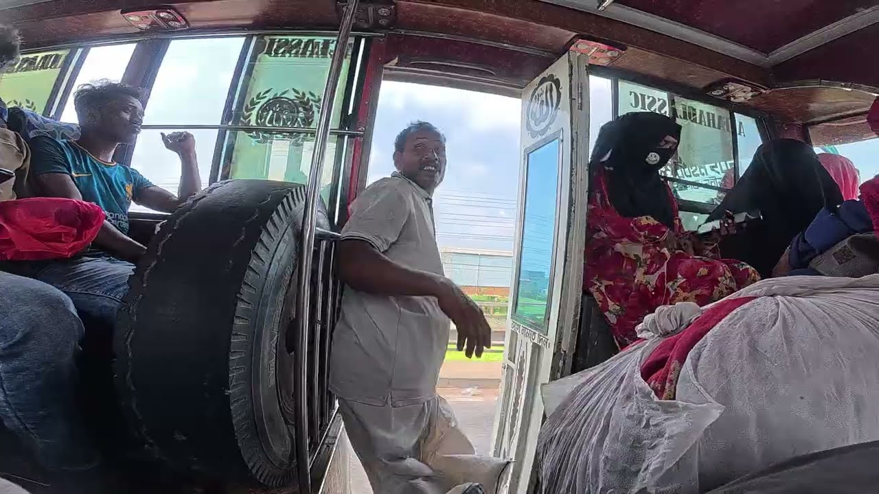 Overloaded Chaos: A Struggle in a Crowded Local Bus Journey
