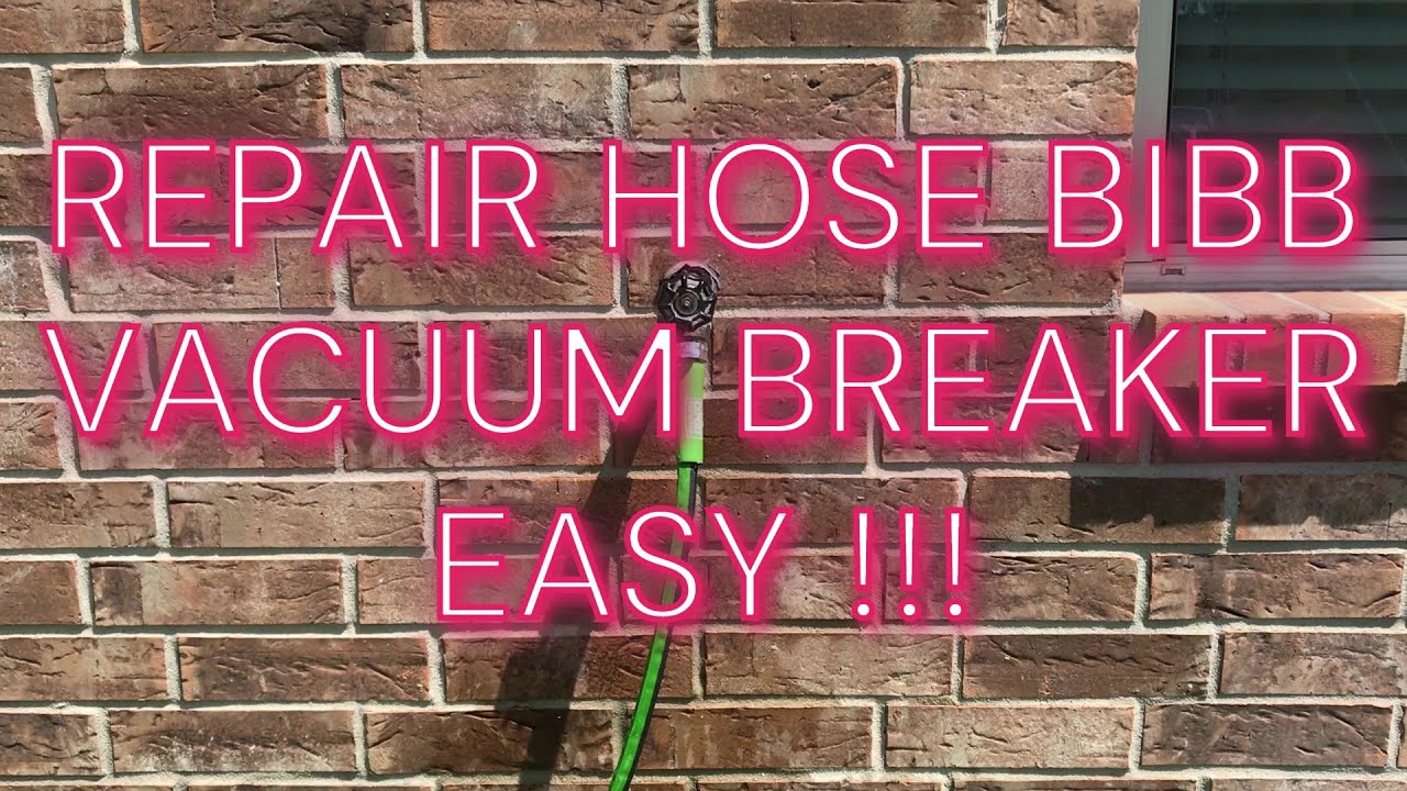 Fix leaking hose bibb / vacuum breaker for less than $6
