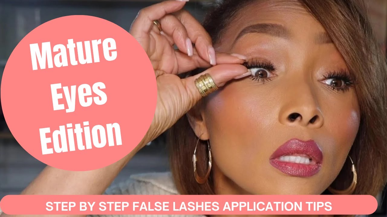 Step By Step False Lash Application Tips| Mature Eyes Edition| Making Them Look Real | MakeUPbyKiani