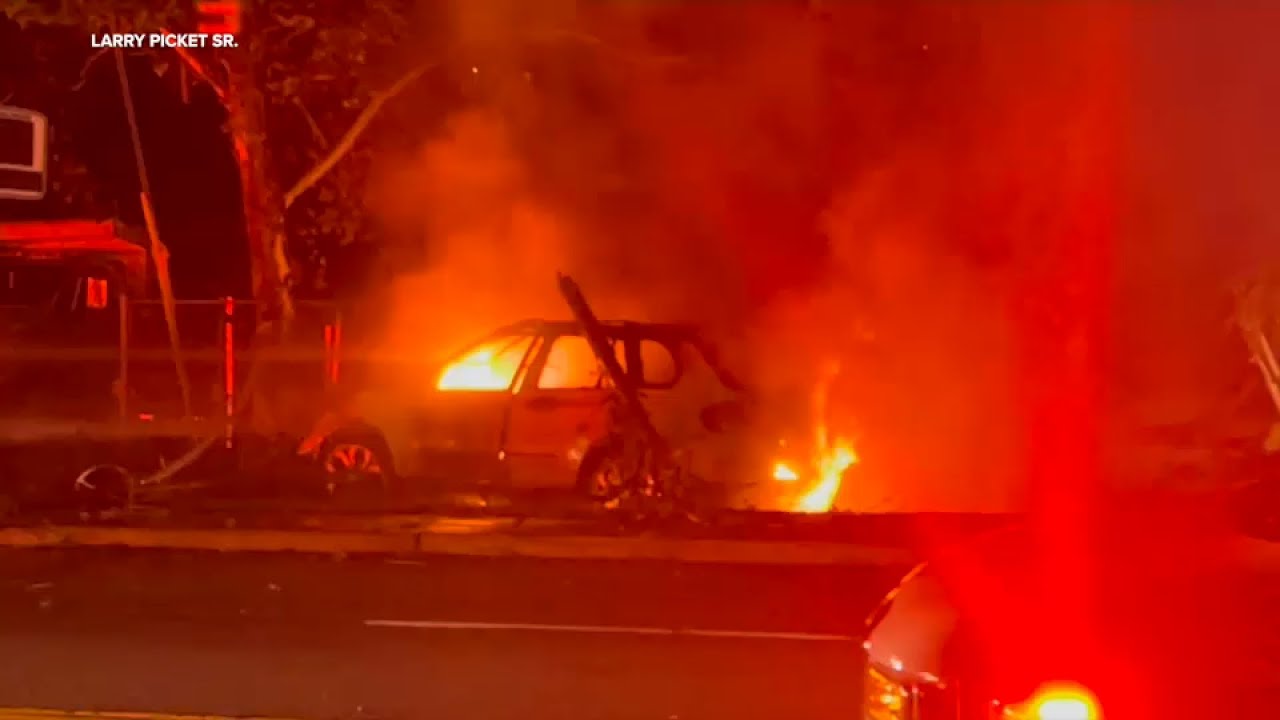 West Point football player pulls man from burning car