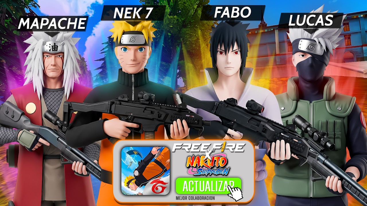 &iexcl;LLEGO LA NUEVA ACTUALIZACION x NARUTO! 😱🔥 FREE FIRE