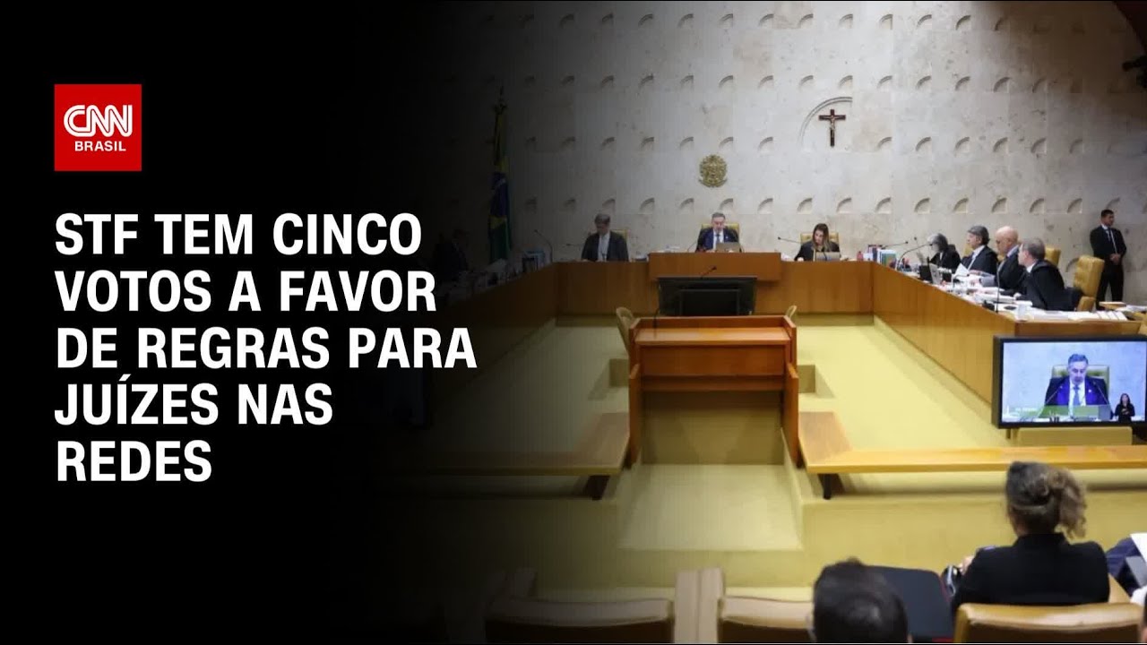 STF tem cinco votos para manter proibidos posts de juízes sobre política | CNN PRIME TIME