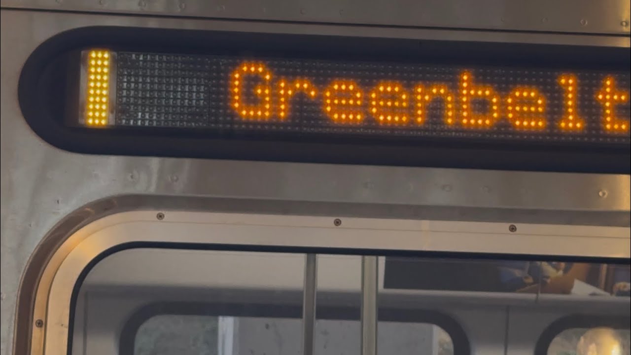 WMATA Subway: Kawasaki 7k Series 🟡Yellow Line🟡 Train from Huntington to Greenbelt