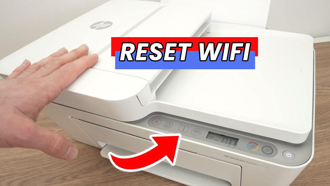 Как сбросить настройки Wi-Fi принтера HP DeskJet 4255e