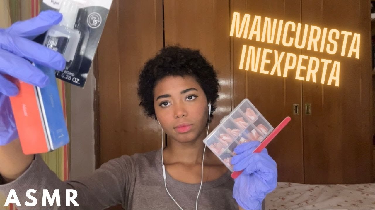 ASMR manicurista inexperta te hace las uñas 💅 