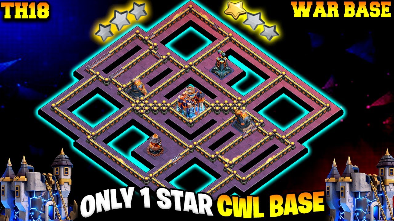 ANTI 3 STAR TH18 WAR BASE WITH LINK | NEW TH18 BEST CWL BASE 2025 | CLASH OF CLANS TH18 BASE LINK