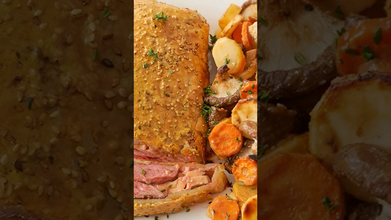 Magret de canard au foie gras en croûte de sésame ⭐ 