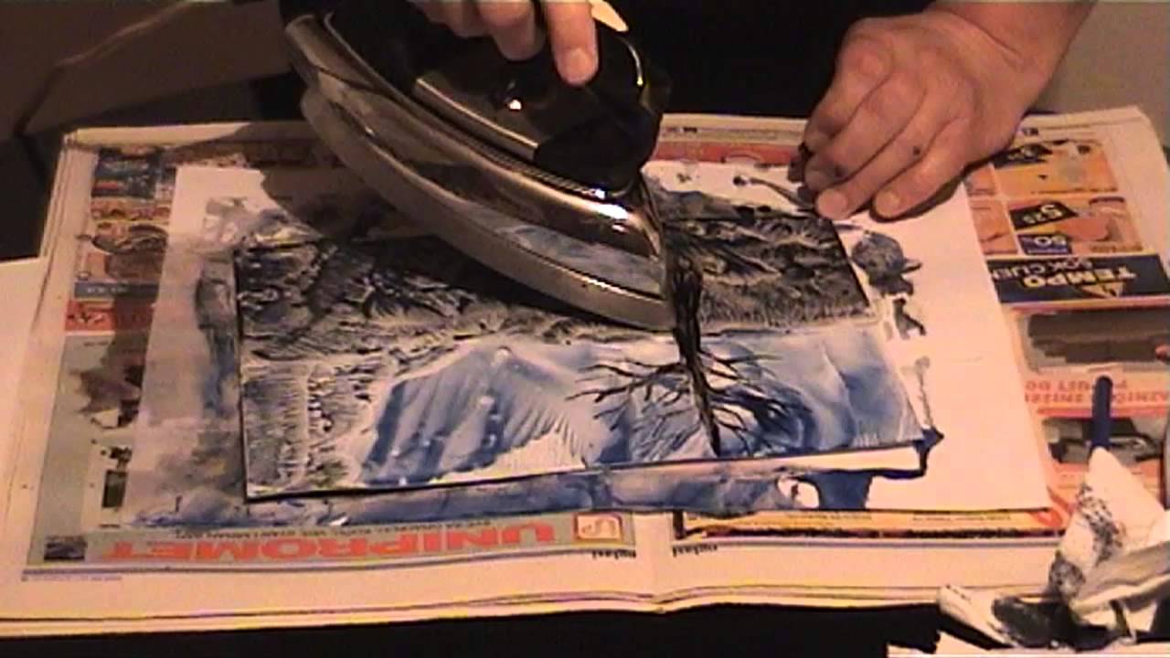 Enkaustika - Drvece [Encaustics - Painting trees]