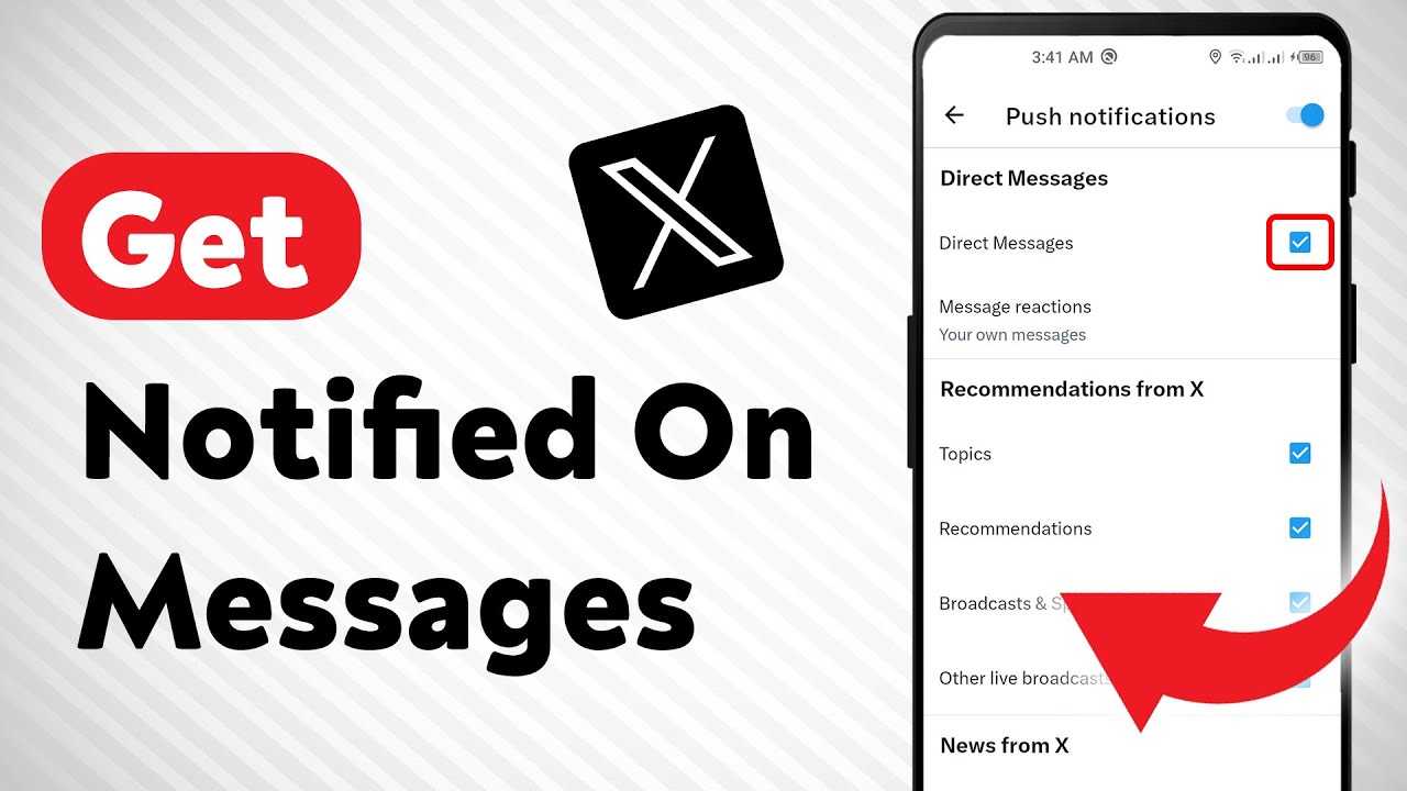 How to Get Notified When Someone Send You Messages Notifications on X (Twitter) (Updated)