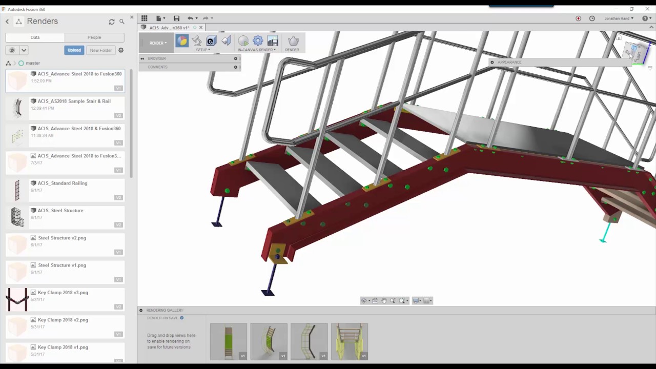 Creating Advance Steel Renders with Fusion360
