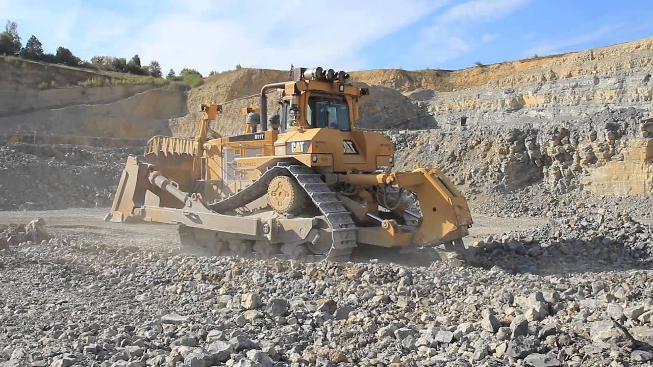 CATERPILLAR D11T Bulldozer in Action