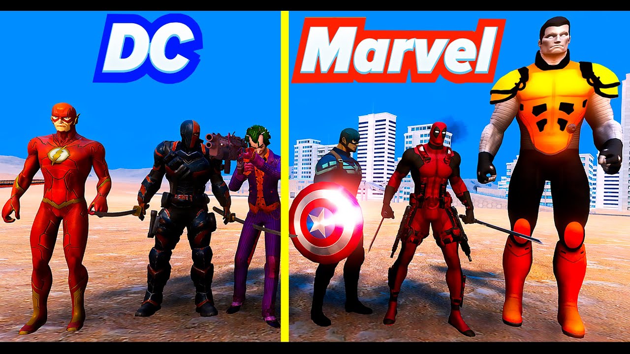 DC vs Marvel.Superhero Battle! - Ultimate Epic Battle Simulator. UEBS