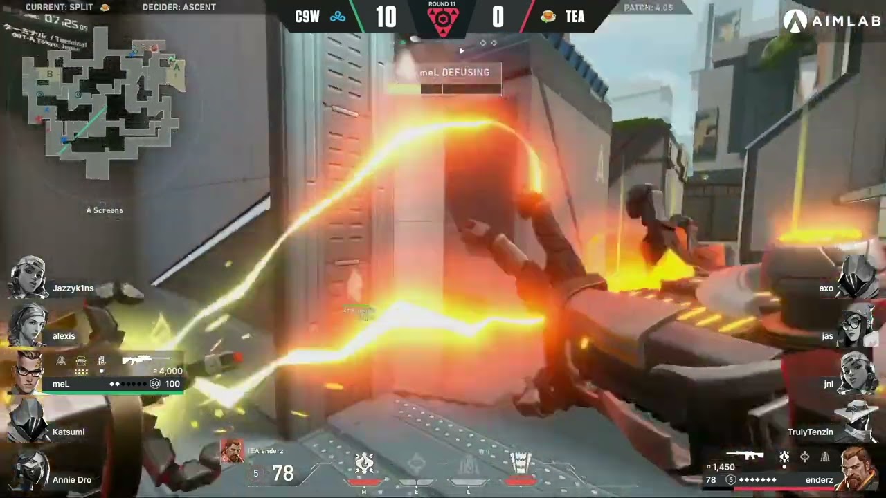 C9W meL hits INSANE shot against TEA enderz while stunned