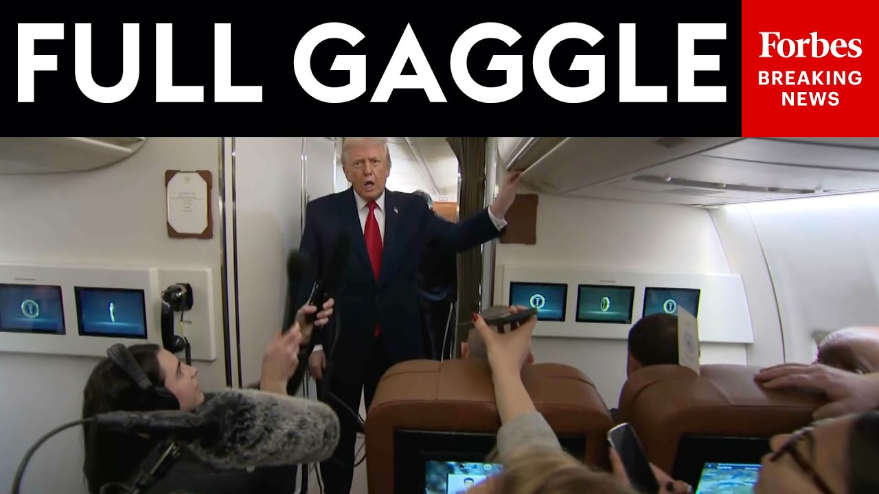 FULL GAGGLE: President Trump Takes Reporters' Questions On Air Force One Flight To Pennsylvania
