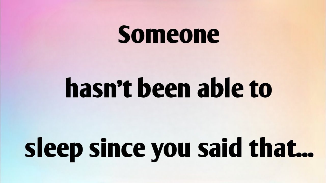 SOMEONE HASN'T BEEN ABLE TO...