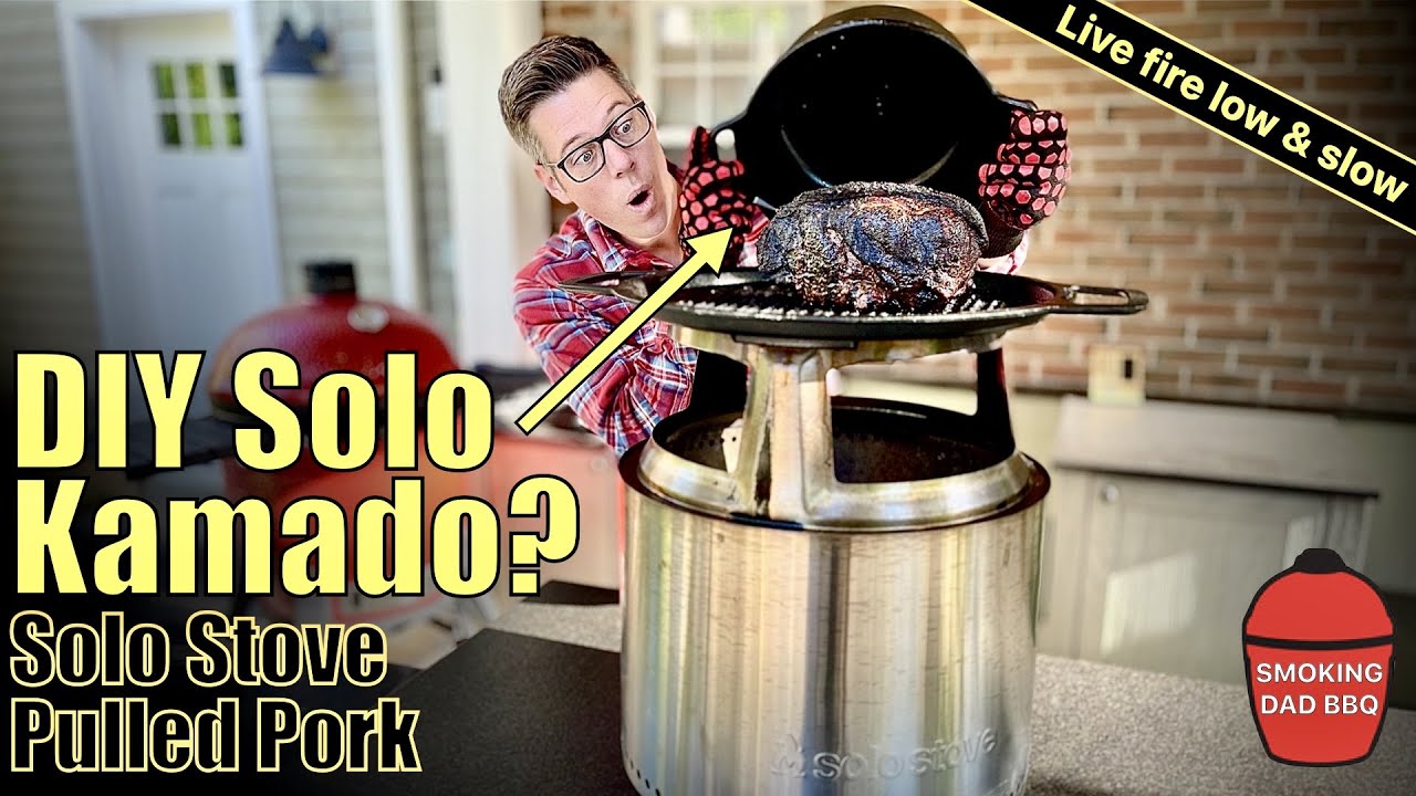 Самодельная соло-печка KAMADO? Я попробовал коптить бостонскую сигарету на медленном огне на наше...
