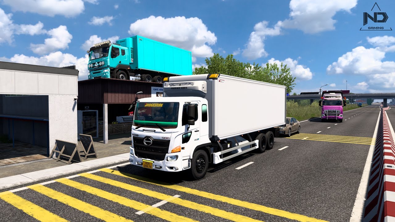 ETS2 Online Việt Nam - Xe Tải Hino 500 và Chuyến Hàng Bất Ổn Ở Miền Tây