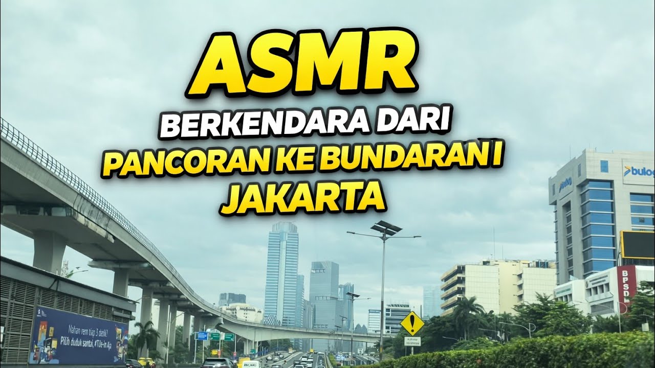 ASMR Berkendara Siang Hari di Jakarta | Pancoran – Bundaran HI #asmr #driving #citytour #jakarta 