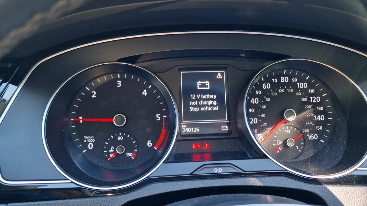 battery not charging. stop vehicle! alternator, belt and tensioner replacement passat b8 2.0 tdi