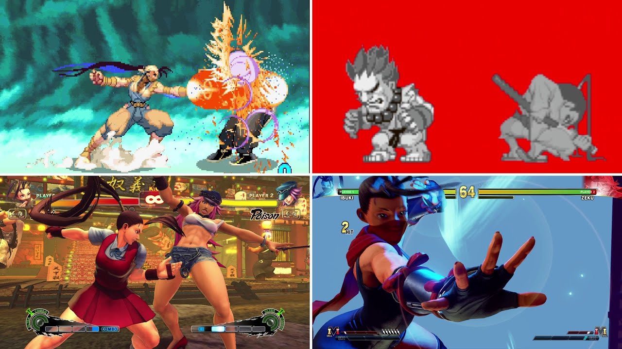Evolution of IBUKI's Super Moves in Street Fighter (1997-2024)