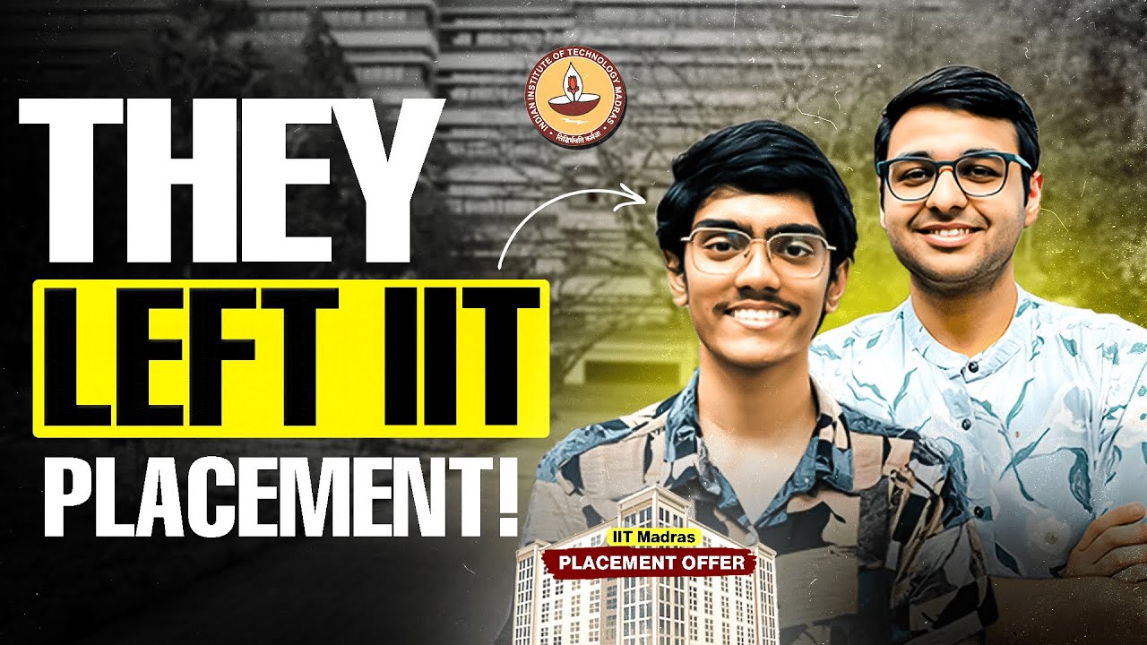 IIT MADRAS STARTUP: They Left Placements for This! 🥵 #jee