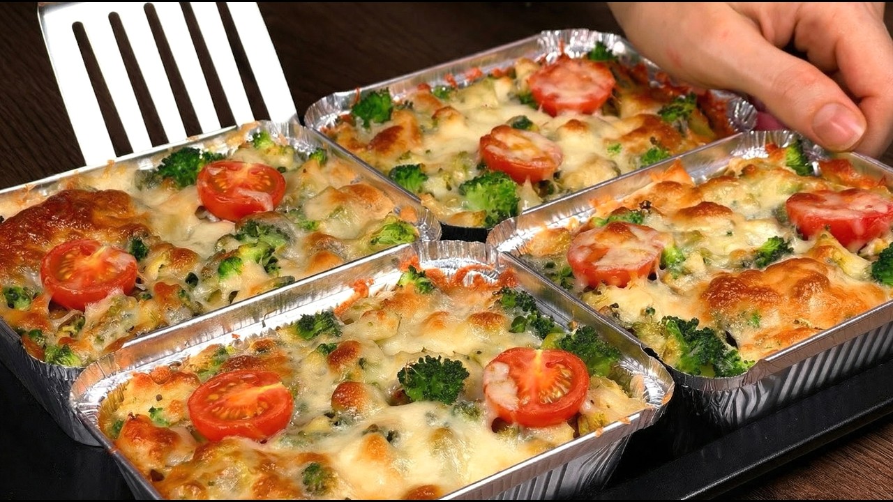Это самый вкусный рецепт блюда из брокколи и курицы! Быстрый семейный ужин!