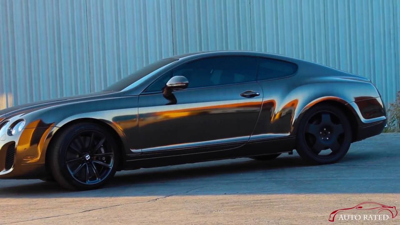 Bentley Wrapped In Chrome Black