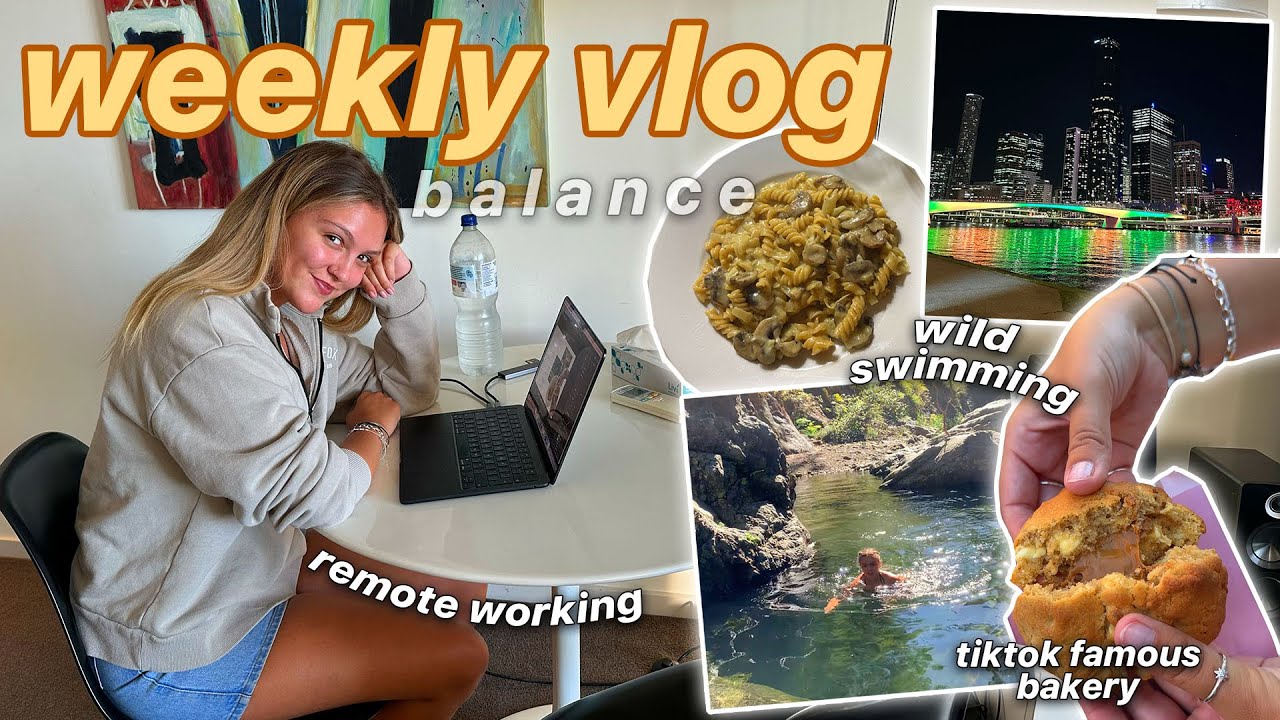 A BALANCED WEEK IN BRISBANE! Working Remote, Pub Quizzes & Wild Swimming! 🌴