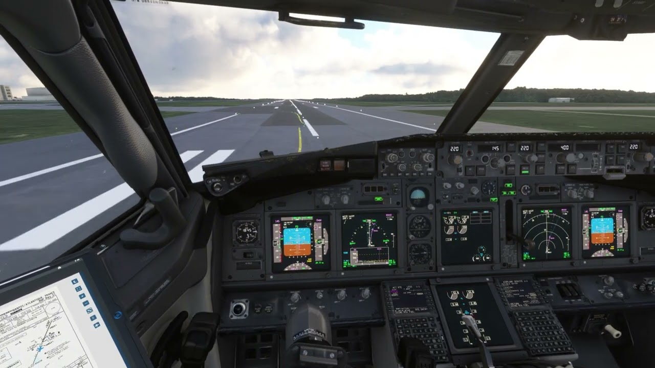 Landing into Nantes Runway 21 with vRYR PMDG 737-800