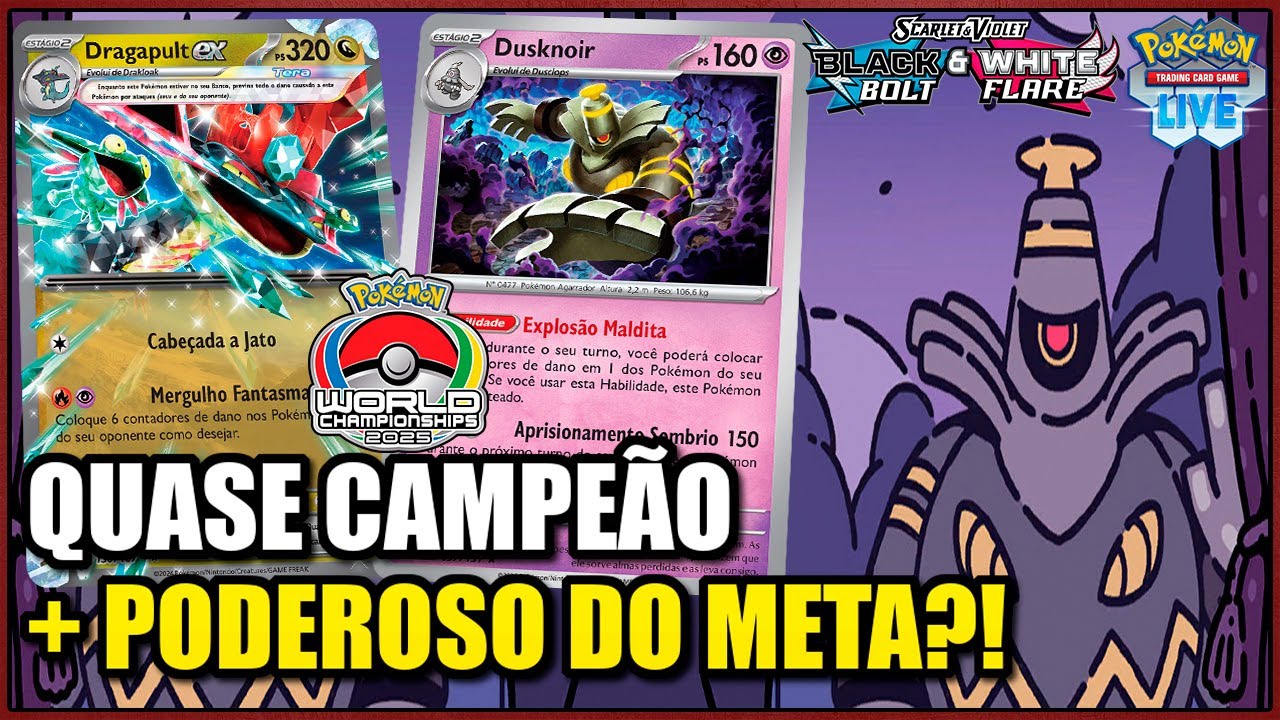 DRAGAPULT DUSKNOIR: O MELHOR DECK DO META E VICE-CAMPEÃO MUNDIAL 2025 | POKÉMON TCG LIVE