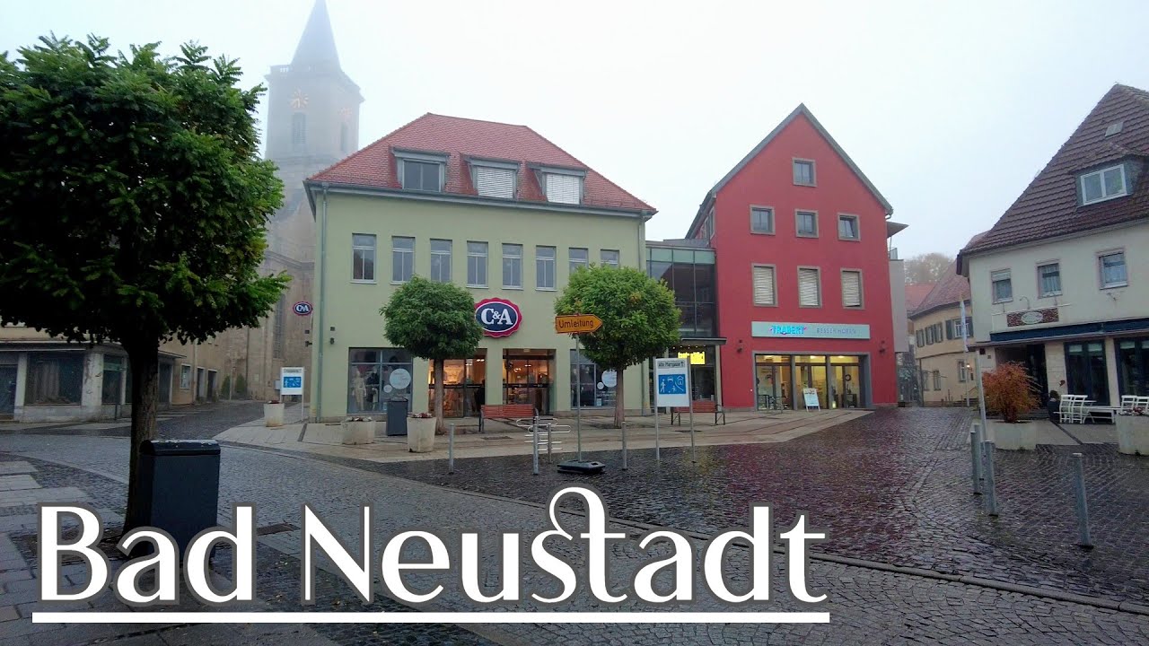Walking in Bad Neustadt an der Saale - Franconia, Germany | 4K