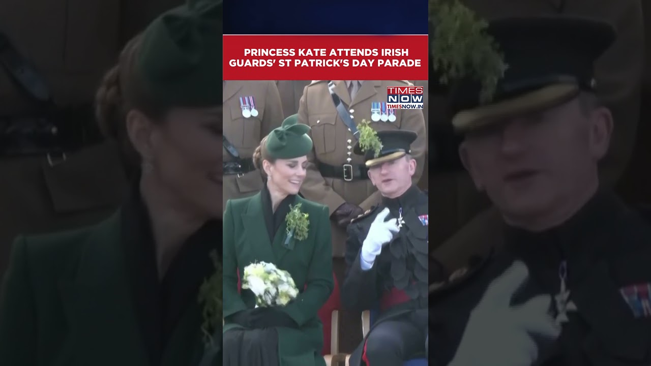 Princess Kate Celebrates St. Patrick's Day With Irish Guards | Kate Middleton #shorts